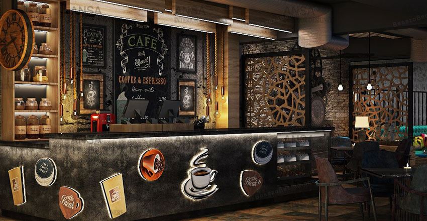 ایده های جذاب برای دکوراسیون قهوه فروشی و کافه 